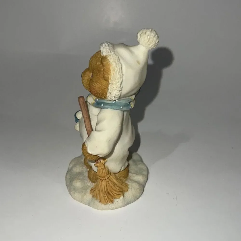 Enesco Cherished Teddies Figurine Earl Model 131873 Warm Hearted Friends Snowman